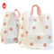 LDPE Ins Style Gift Packing Bags Toko Pakaian Peach Pattern Plastic Tote Bag