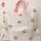 LDPE Ins Style Gift Packing Bags Toko Pakaian Peach Pattern Plastic Tote Bag