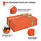 FSC UV Coating Orange Cardboard Box Gift Rigid Packaging Box Dengan Pita