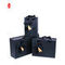 Kotak Kemasan Parfum Kertas Kaku Dengan Laci Sliding Ribbon FSC Black Gift Box