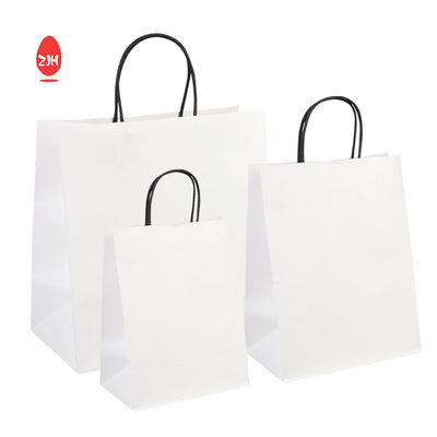 3x8.5 Inches Gift Packing Bags SGS Clothing Packing Kraft Paper Bag With Handle