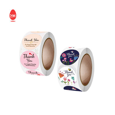 Bentuk Bulat Kertas Stiker Vinyl Tahan Air