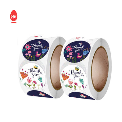 Bentuk Bulat Kertas Stiker Vinyl Tahan Air
