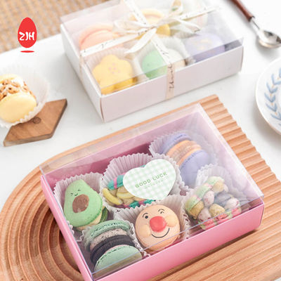Kemasan Kotak Kue Cokelat Biskuit Macaron yang Dapat Didaur Ulang