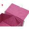 Kotak Hadiah Persegi Panjang Karton Lipat Merah Muda Dengan Tutup Flap
