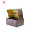 Kotak Hadiah Bergelombang Tekstur CMYK Mailer Lapisan Berair Kotak Hadiah Karton Kaku