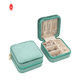 Embossing Small Travel Paper Jewelry Gift Boxes Pu Leather Portable Jewelry Case