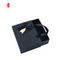 Kotak Kemasan Parfum Kertas Kaku Dengan Laci Sliding Ribbon FSC Black Gift Box