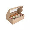 Luxury Cookie Dessert Reusable Packaging Box Cupcake Holder Paper Box Dengan Sisipan