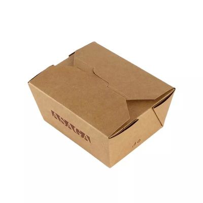 Disposable Take Away Paper Box Matt Laminasi Kraft Bubble Food Packaging