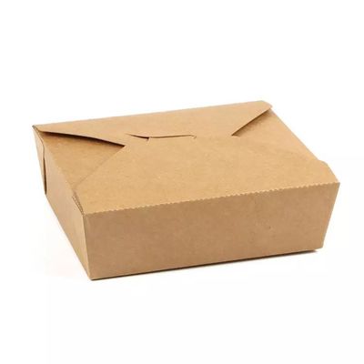 Disposable Take Away Paper Box Matt Laminasi Kraft Bubble Food Packaging