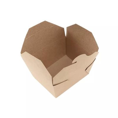 Disposable Take Away Paper Box Matt Laminasi Kraft Bubble Food Packaging