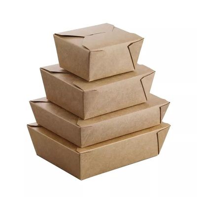 12.7cm Wadah Kemasan Makanan Sekali Pakai Embossing Kotak Kemasan Makanan Cepat Saji