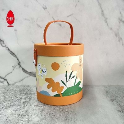 Putih Hitam 350gsm Cardboard Cylinder Tube Box Kemasan Botol