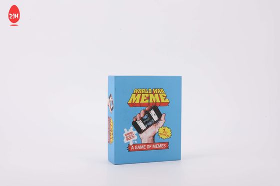 Private Label Lipat Blue Corrugated Paper Gift Set Paket Daur Ulang Dengan Logo