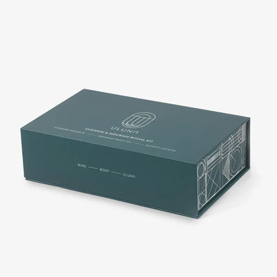 Kotak Hadiah Penutupan Logo Kustom Matt Black Cardboard Magnetic Rigid Boxes Dapat didaur ulang
