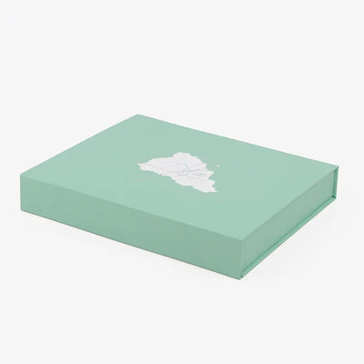 Green Cardboard Cosmetics Honey Wedding Lipat Kotak Hadiah Dicetak Logo Kustom