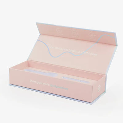 Pink Small Magnetic Luxury Wedding Favor Kemasan Kotak Hadiah Natal Logo Kustom