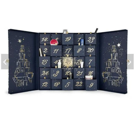 Grosir Kotak Kalender Natal Kustom Kosmetik Karton Laci Kotak Hadiah