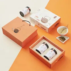 Kerajinan Honey Pomelo Tea Paper Cardboard Box Luxury Hot Sauce Bottle Jam Packaging Box